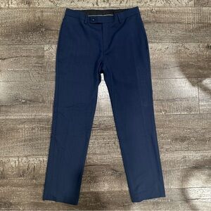 Calvin Klein Slim Fit Dress Pants - Navy Blue - 32W x 30L